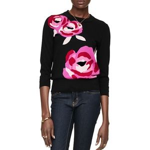 Kate Spade ROSES cashmere blend sweater